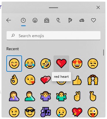 Keyboard emojis